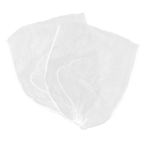 6Pcs Nylon Plant Protector Netting with Adjustable Drawstring White 2