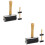 6Pcs Black Rubber Brayer Rollers for Ink Application and Printmaking 8