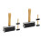 6Pcs Black Rubber Brayer Rollers for Ink Application and Printmaking 6