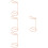 4Pcs Practical Alloy Headset Holder Rose Golden Sturdy Desktop Stand 8