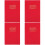 4Pcs Red Daily Writing Notebook for Efficient Home Scheduling 6