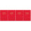 4Pcs Red Daily Writing Notebook for Efficient Home Scheduling 5