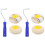 2Sets Portable Corner Paint Rollers Multi Color Plastic Iron for Walls 4