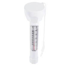 2Pcs Floating Pool Thermometer White Water Temperature Measuring Tool