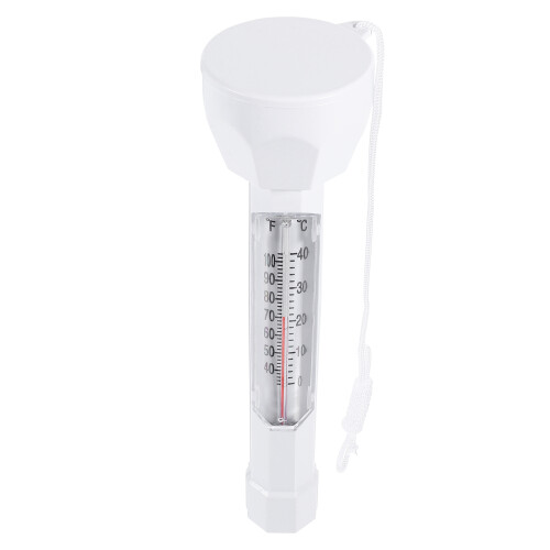 2Pcs Floating Pool Thermometer White Water Temperature Measuring Tool