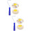 2Sets Portable Corner Paint Rollers Multi Color Plastic Iron for Walls 8