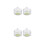 4Pcs Small Transparent Nail Dappen Cups Durable Acrylic Liquid Holders 4