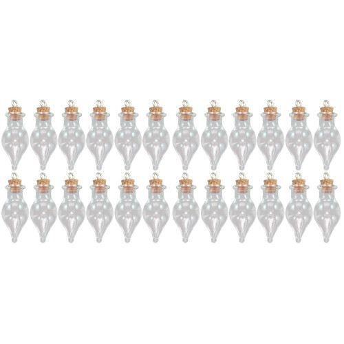 64Pcs Small Glass Jars with Cork Lids Clear Tiny Bottles for DIY Use 1