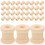 200Pcs Beige Wooden Spools for Sewing Durable Craft Thread Bobbins 1