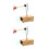 2Sets Multifunctionele Stemvork Set Aluminium + Hout Voor Ontspanning 2