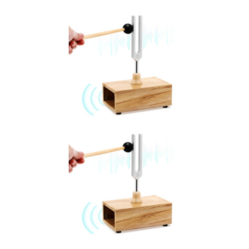 2Sets Multifunctionele Stemvork Set Aluminium + Hout Voor Ontspanning 1