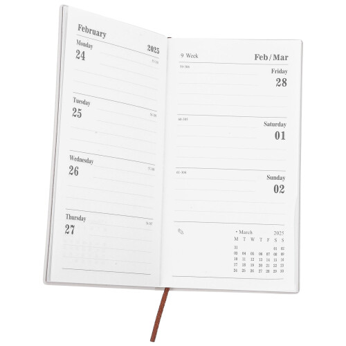 4Pcs Wear-Resistant PU Planner Notebook Practical Daily Organizer Book 1