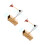 2Sets Multifunctionele Stemvork Set Aluminium + Hout Voor Ontspanning 3
