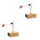 2Sets Multifunctionele Stemvork Set Aluminium + Hout Voor Ontspanning 5