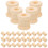200Pcs Beige Wooden Spools for Sewing Durable Craft Thread Bobbins 2