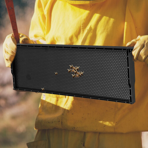 Black Plastic Bee Frame Holder Easy Setup Beekeeping Equipment 2