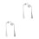 2Sets Durable Stainless Steel Angled Spoon Fork Utensil for Patients 4
