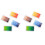 2Pcs Plastic Case Rainbow Ink Pads with Kids Stamp Set for Craft Use 10
