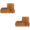 2Pcs Khaki Cup Storage Box for Paper Cups Straws Home Kitchen Use 6