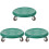 3Sets Green Abdominal Training Sliding Discs PP PU for Home Workouts 3