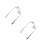 2Sets Durable Stainless Steel Angled Spoon Fork Utensil for Patients 3