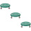 3Sets Green Abdominal Training Sliding Discs PP PU for Home Workouts 8