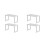 4Pcs White Kitchen and Bathroom Storage Rack Stackable Floor Organizer 5