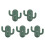 5Pcs ABS Key Hook Wall Mounted Voice Reminder Device for Home Security 4