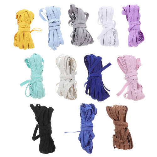 60Pcs High Elastic Bands Assorted Color for Sewing and Handmade Crafts