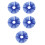 5St Afneembare Blauwe Clown Kraag Polyester Dames Accessoires 3