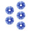 5St Afneembare Blauwe Clown Kraag Polyester Dames Accessoires 9
