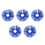 5St Afneembare Blauwe Clown Kraag Polyester Dames Accessoires 6