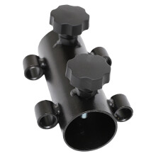 5Pcs Black Iron Beach Umbrella Stand Stable Parasol Ground Anchor