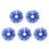 5St Afneembare Blauwe Clown Kraag Polyester Dames Accessoires 7