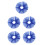 5St Afneembare Blauwe Clown Kraag Polyester Dames Accessoires 8