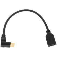 2St Verlengkabel Male to Female, Zwart, 4K Schermaccessoire