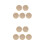 10St Kruissteek Chips Compact Goudkleurig Creatief Geschenk 4
