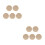 10St Kruissteek Chips Compact Goudkleurig Creatief Geschenk 9