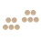 10St Kruissteek Chips Compact Goudkleurig Creatief Geschenk 6