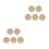 10St Kruissteek Chips Compact Goudkleurig Creatief Geschenk 7