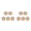 10St Kruissteek Chips Compact Goudkleurig Creatief Geschenk 10