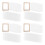 4Sets A5 Papermaking Mold Frame Met Vervangbare Mesh En Voering 7