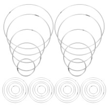 30St Zilveren Ijzeren Hoops Voor Bloemenkransen En Dromenvanger DIY