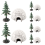 4Sets Mini Igloo Figuren Plastic Kerst Versiering Educatief Speelgoed 3