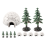 4Sets Mini Igloo Figuren Plastic Kerst Versiering Educatief Speelgoed 1