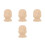 4St Onbehandelde Posts Finials Beige Voor Trap En Interieur 7