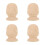 4St Onbehandelde Posts Finials Beige Voor Trap En Interieur 4