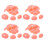 150Sets Plastic Roze - Speelgoed Voor 3