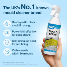 HG Mould Remover Spray Kills Black Mold Mildew on Walls Tiles 500m
