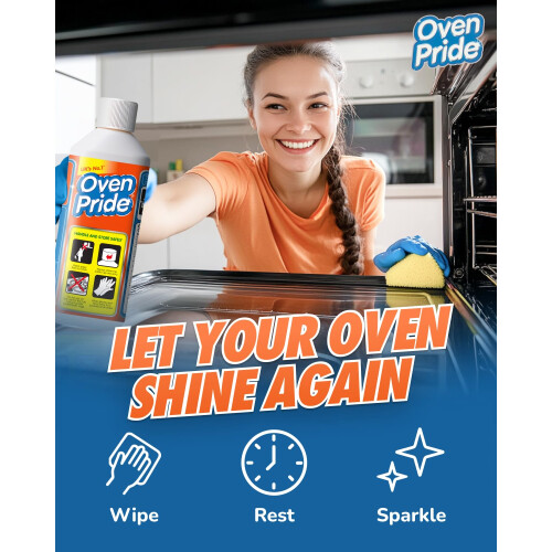 2 x Oven Pride | Oven Cleaner - 500ml Complete Oven Cleaning Kit with 2
